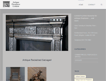 Tablet Screenshot of antiquefireplaceslondon.com